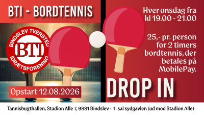 OPSTART 12.08.26  BTI BORDTENNIS DROP IN