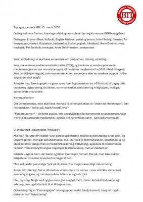 Referat af styregruppemøde er online