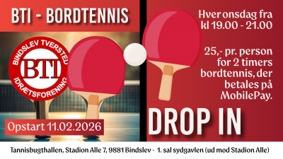 BTI Bordtennis Drop-In