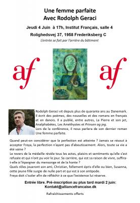“Une femme parfaite” avec Rodolph Geraci - le jeudi 4 juin