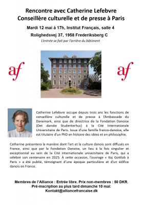 Rencontre avec Catherine Lefebvre - le mardi 12 mai