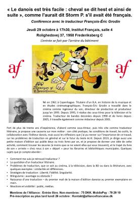 “Le danois est très facile...” med François-Éric Grodin - le jeudi 29 octobre