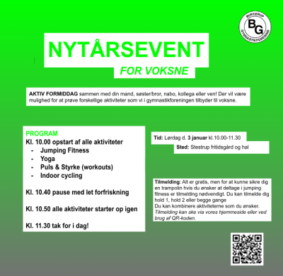 Nytårsevent for voksne!