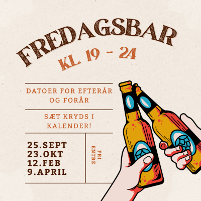 Datoer til Fredagsbar